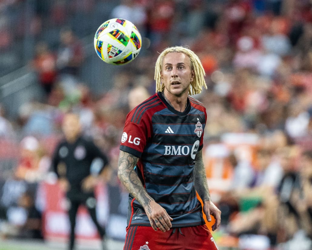 Canadian Championship semi-final action between Forge FC and Toronto FC on August 27, 2024 at BMO Field in Toronto.