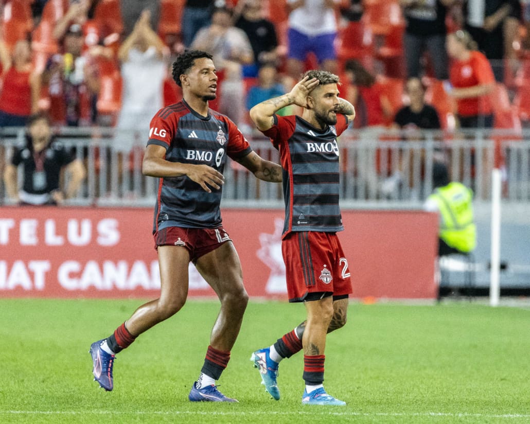 Canadian Championship semi-final action between Forge FC and Toronto FC on August 27, 2024 at BMO Field in Toronto.