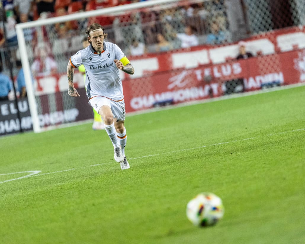 Canadian Championship semi-final action between Forge FC and Toronto FC on August 27, 2024 at BMO Field in Toronto.