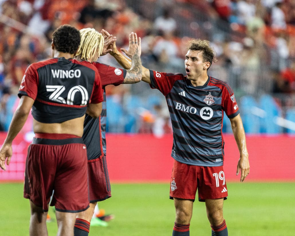 Canadian Championship semi-final action between Forge FC and Toronto FC on August 27, 2024 at BMO Field in Toronto.