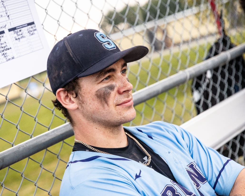 Ontario Colleges Athletic Association (OCAA) baseball action between Sault and Sheridan on September 21, 2024 at Quenippenon Meadows Community Park