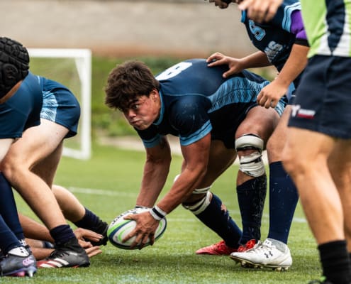 Ontario Colleges Athletic Association (OCAA) rugby action between Georgian and Sheridan on September 28, 2024 at Sheridan College