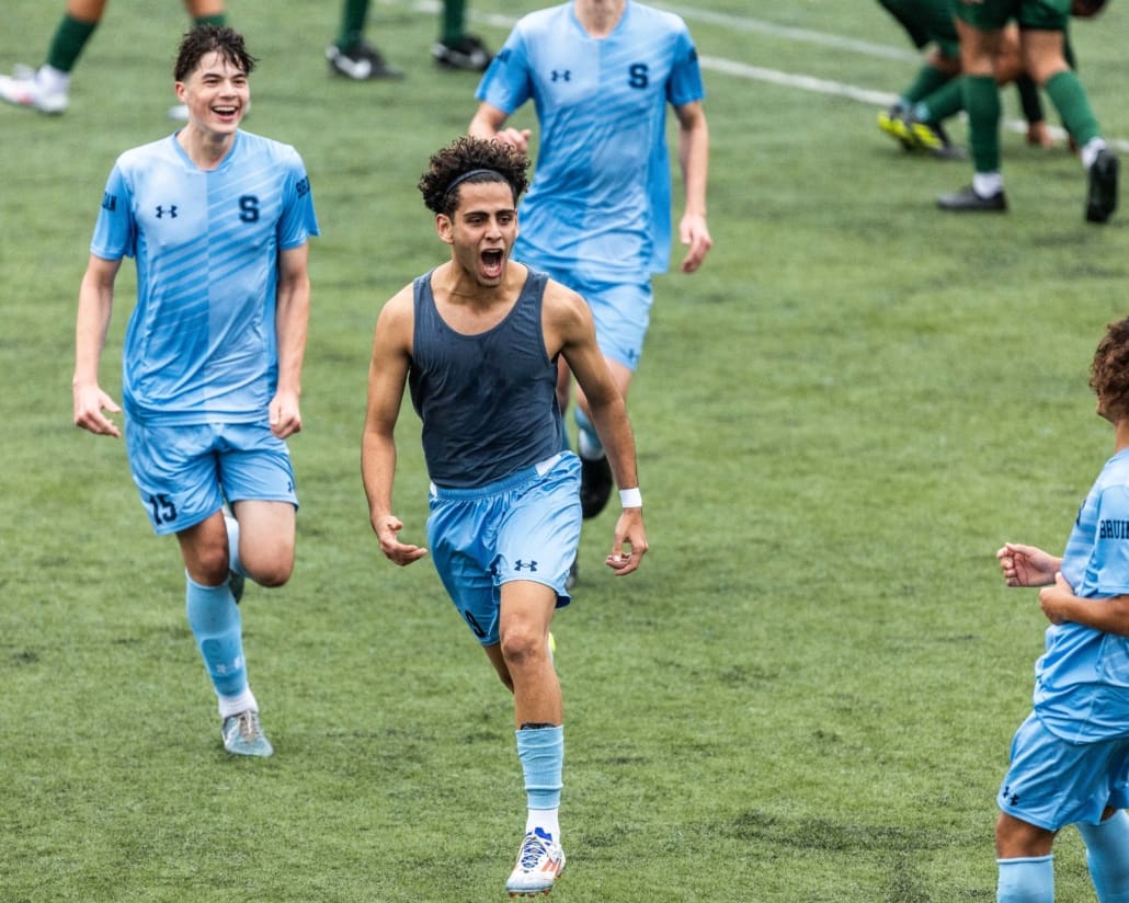 Ontario Colleges Athletic Association (OCAA) soccer action between St. Clair and Sheridan on September 28, 2024 at Sheridan College