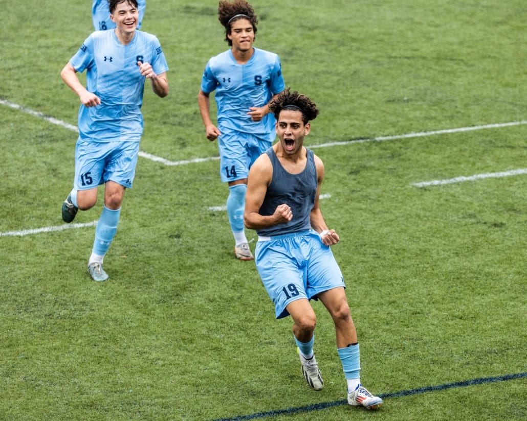 Ontario Colleges Athletic Association (OCAA) soccer action between St. Clair and Sheridan on September 28, 2024 at Sheridan College