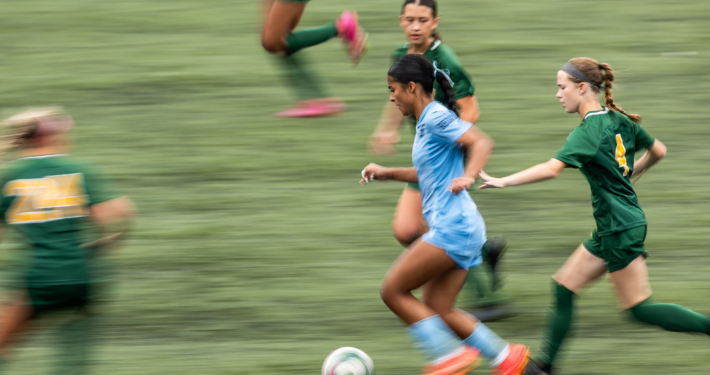 Ontario Colleges Athletic Association (OCAA) soccer action between St. Clair and Sheridan on September 28, 2024 at Sheridan College