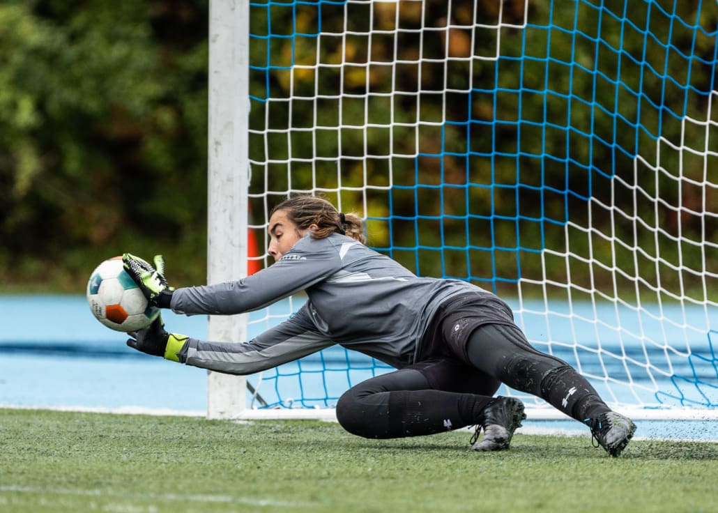 Ontario Colleges Athletic Association (OCAA) soccer action between St. Clair and Sheridan on September 28, 2024 at Sheridan College