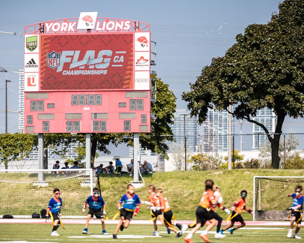 NFL Flag Championships on September 13, 14, and 15, 2024 at York University in Toronto