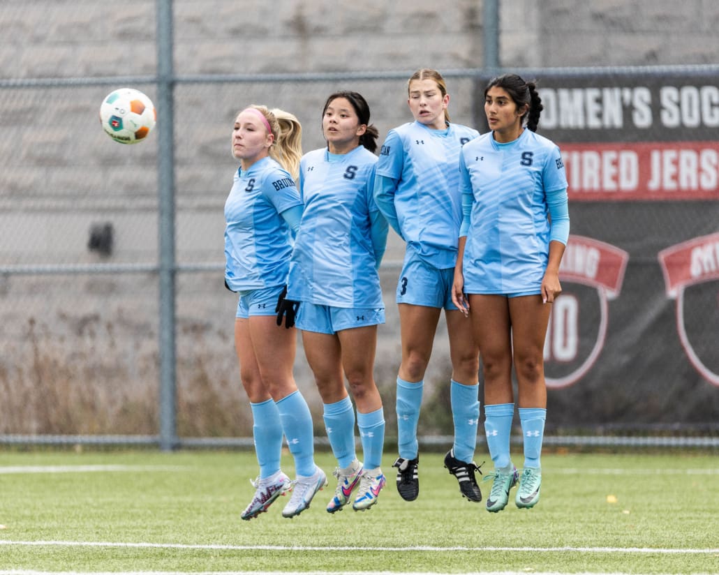 Ontario Colleges Athletic Association (OCAA) soccer action between Redeemer and Sheridan on October 26, 2024 at Seneca College in Toronto