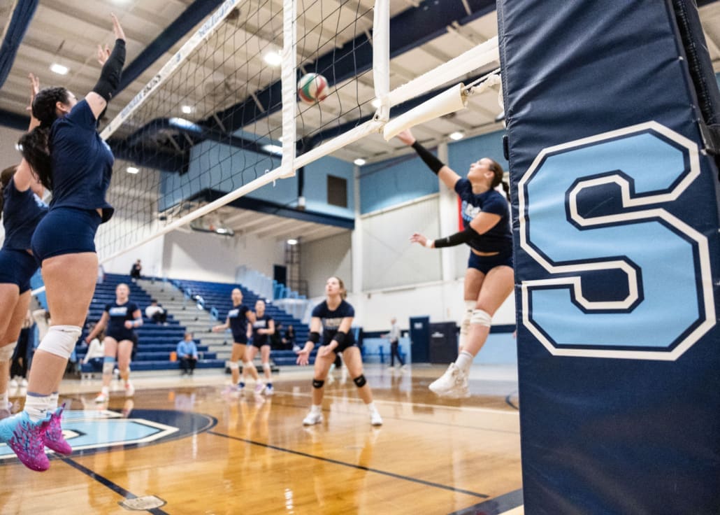 Ontario Colleges Athletic Association volleyball action between Fanshawe and Sheridan on January 11, 2025 at Sheridan College