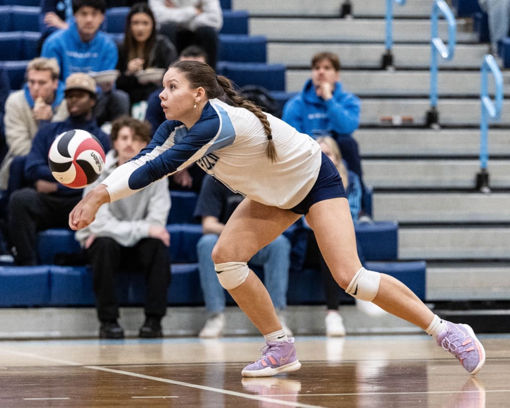 Ontario Colleges Athletic Association volleyball action between Fanshawe and Sheridan on January 11, 2025 at Sheridan College