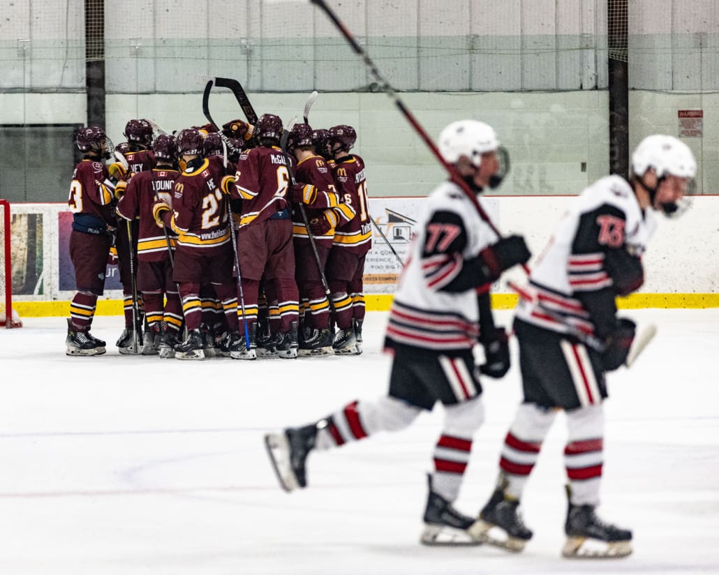 Ontario Junior Hockey League (OJHL) action between the Caledon Admirals and the Georgetown Raiders on January 18, 2025 in Georgetown