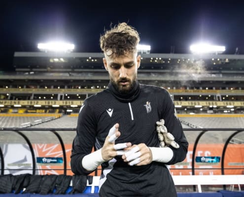 CONCACAF Champions Cup Soccer action between CF Monterrey and Forge FC on February 5, 2025 at Tim Hortons Field in Hamilton