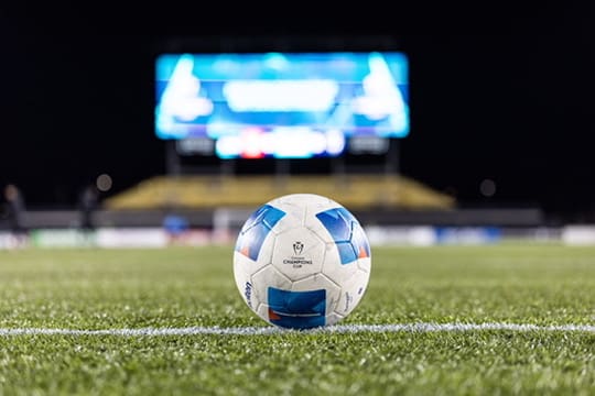 CONCACAF Champions Cup Soccer action between CF Monterrey and Forge FC on February 5, 2025 at Tim Hortons Field in Hamilton