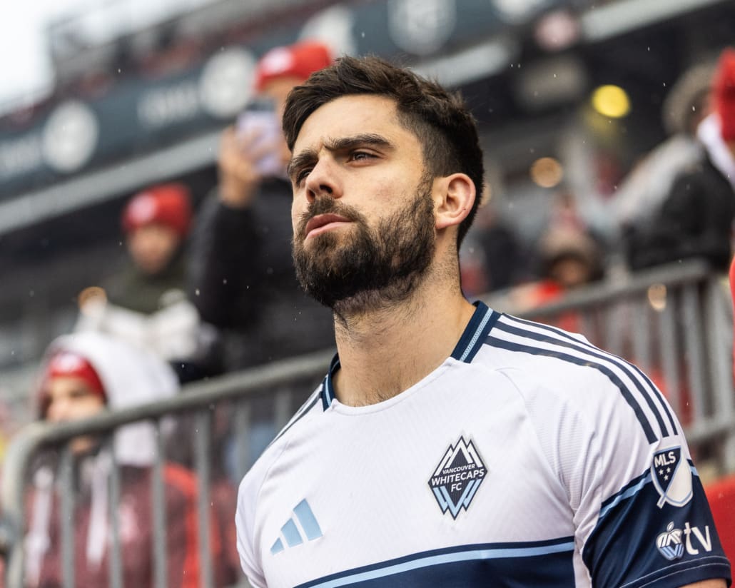 Major League Soccer action between the Vancouver Whitecaps and Toronto FC on March 29, 2025 at BMO Field in Toronto