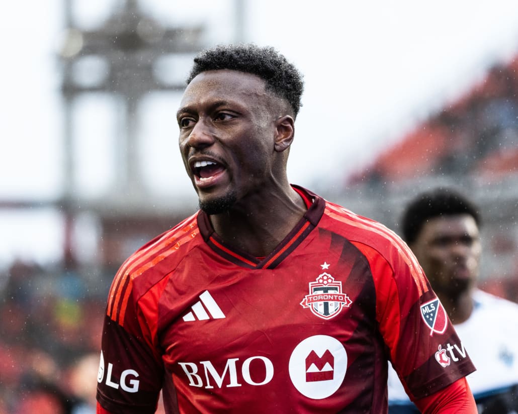 Major League Soccer action between the Vancouver Whitecaps and Toronto FC on March 29, 2025 at BMO Field in Toronto