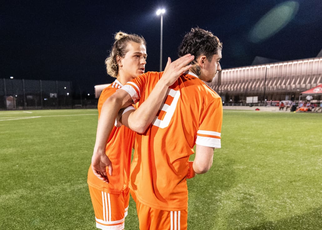 League1 Ontario soccer action between Hamilton United and North Mississauga SC on April 18, 2025 at Churchill Meadows