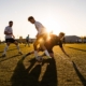 League1 Ontario soccer action between North Mississauga SC and Waterloo United on May 9, 2025 at RIM Park in Waterloo