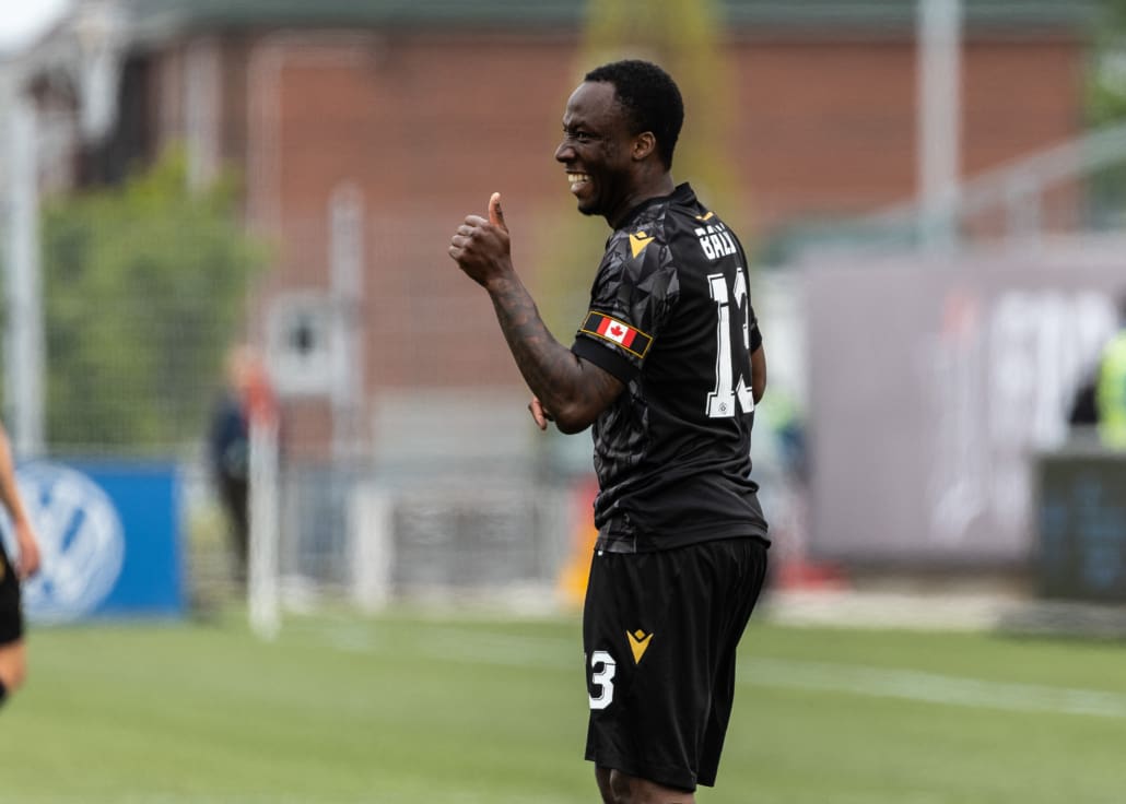 Canadian Premier League soccer action between Atlético Ottawa and Forge FC on May 13, 2025 at Hamilton Stadium in Hamilton