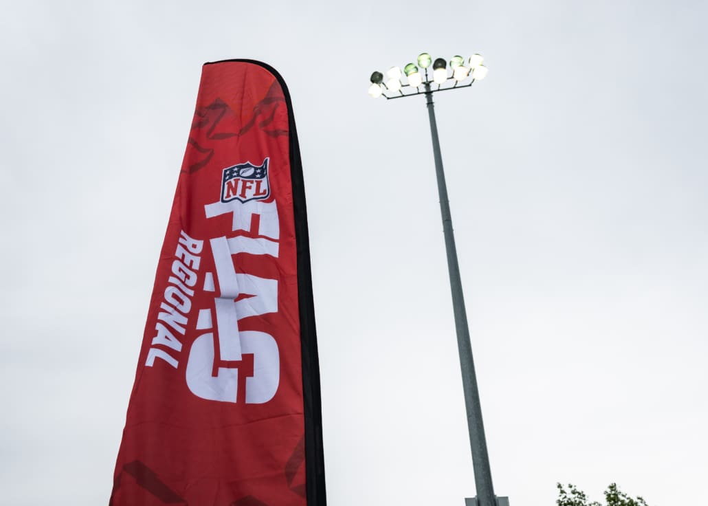 NFL Flag Regionals in flag football action on June 7, 2025 at the University of Regina in Regina