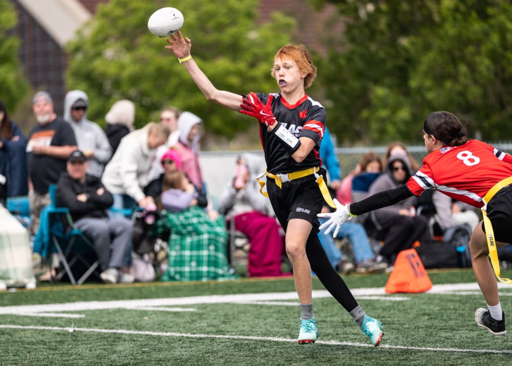 NFL Flag Regionals in flag football action on June 7, 2025 at the University of Regina in Regina
