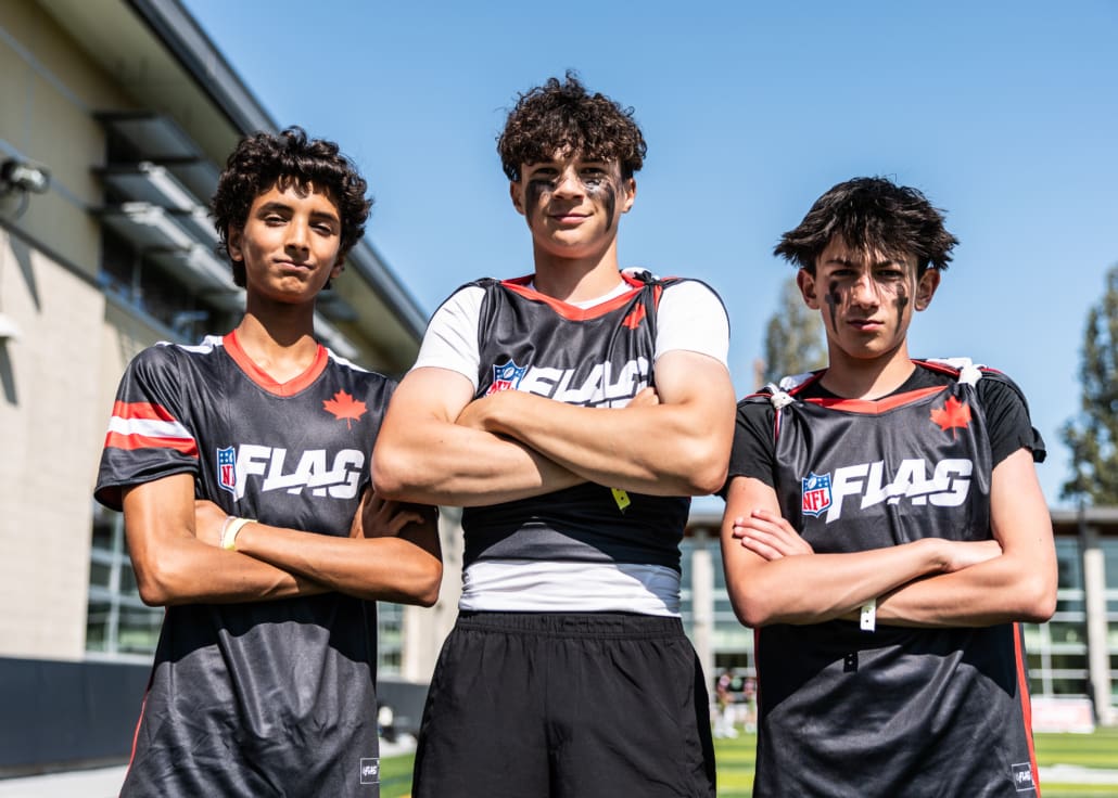 NFL Flag Regionals in flag football action on June 1, 2025 at Notre Dame Secondary School in Vancouver NFL Flag Regionals in flag football action on June 1, 2025 at Notre Dame Secondary School in Vancouver