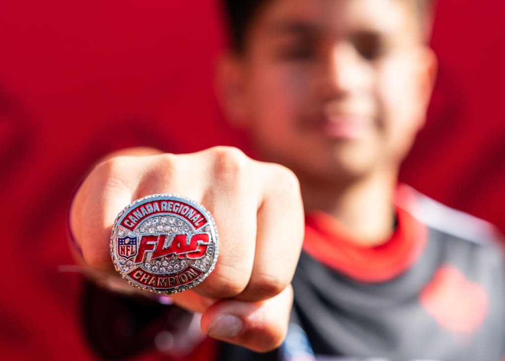 NFL Flag Regionals in flag football action on June 1, 2025 at Notre Dame Secondary School in Vancouver NFL Flag Regionals in flag football action on June 1, 2025 at Notre Dame Secondary School in Vancouver
