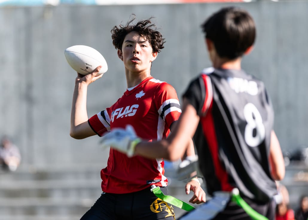 NFL Flag Regionals in flag football action on June 1, 2025 at Notre Dame Secondary School in Vancouver NFL Flag Regionals in flag football action on June 1, 2025 at Notre Dame Secondary School in Vancouver