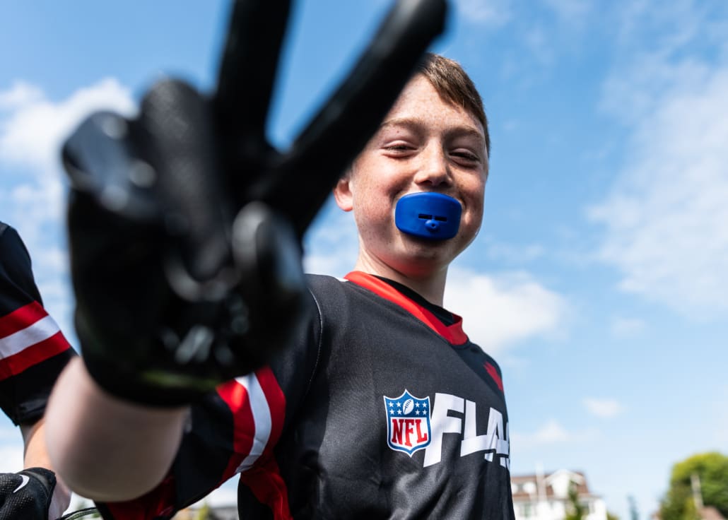 NFL Flag Regionals in flag football action on June 1, 2025 at Notre Dame Secondary School in Vancouver NFL Flag Regionals in flag football action on June 1, 2025 at Notre Dame Secondary School in Vancouver