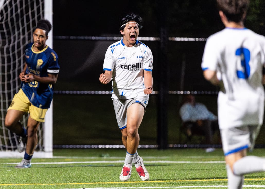 League1 Ontario soccer action between Rush Academy and Oakville SC on June 12, 2025 at Sixteen Mile