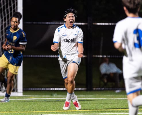 League1 Ontario soccer action between Rush Academy and Oakville SC on June 12, 2025 at Sixteen Mile