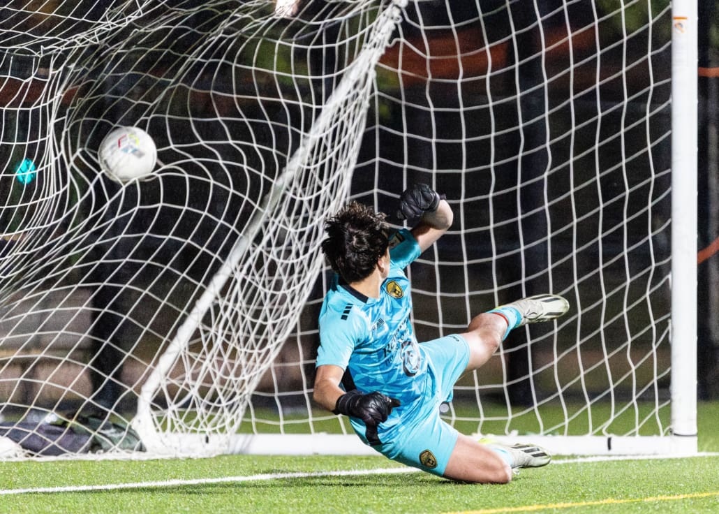 League1 Ontario soccer action between Rush Academy and Oakville SC on June 12, 2025 at Sixteen Mile