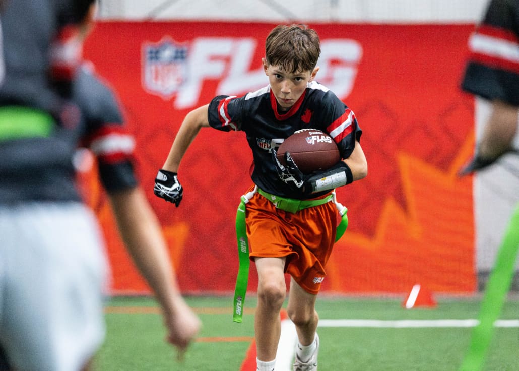 NFL Flag Regionals in flag football action on June 14, 2025 at the Nisku Turf Training Centre in Edmonton