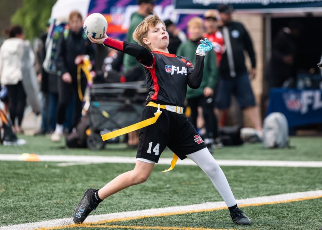 NFL Flag Regionals in flag football action on June 7, 2025 at the University of Regina in Regina