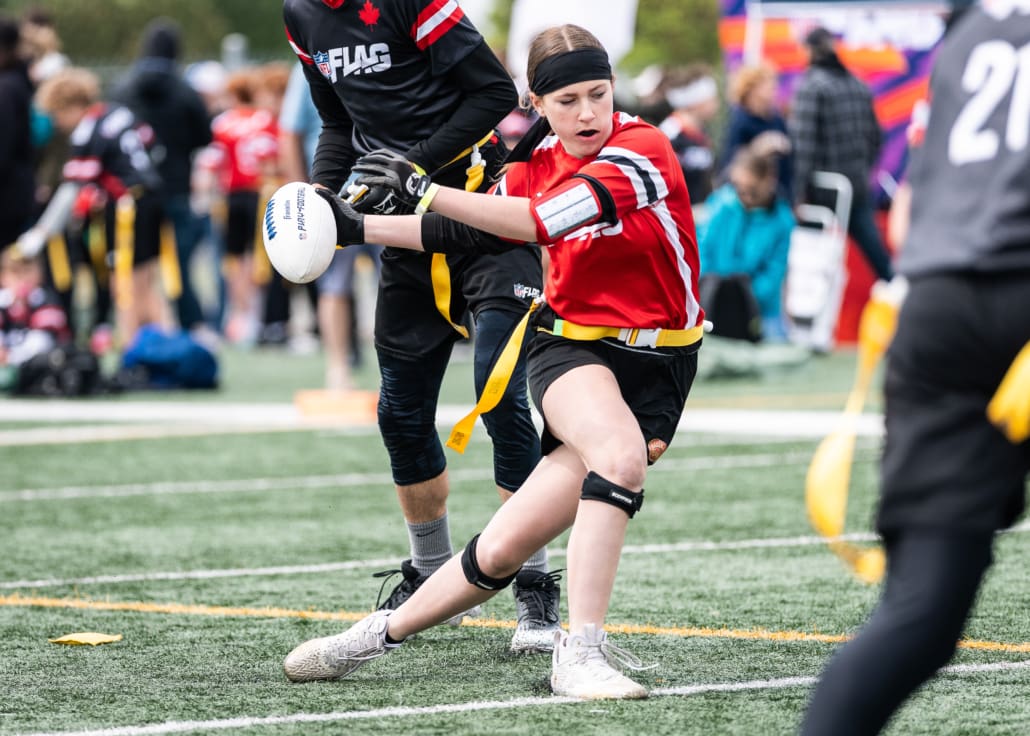 NFL Flag Regionals in flag football action on June 7, 2025 at the University of Regina in Regina