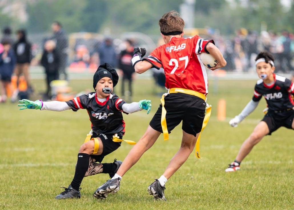 NFL Flag Regionals in flag football action on June 7, 2025 at the University of Regina in Regina