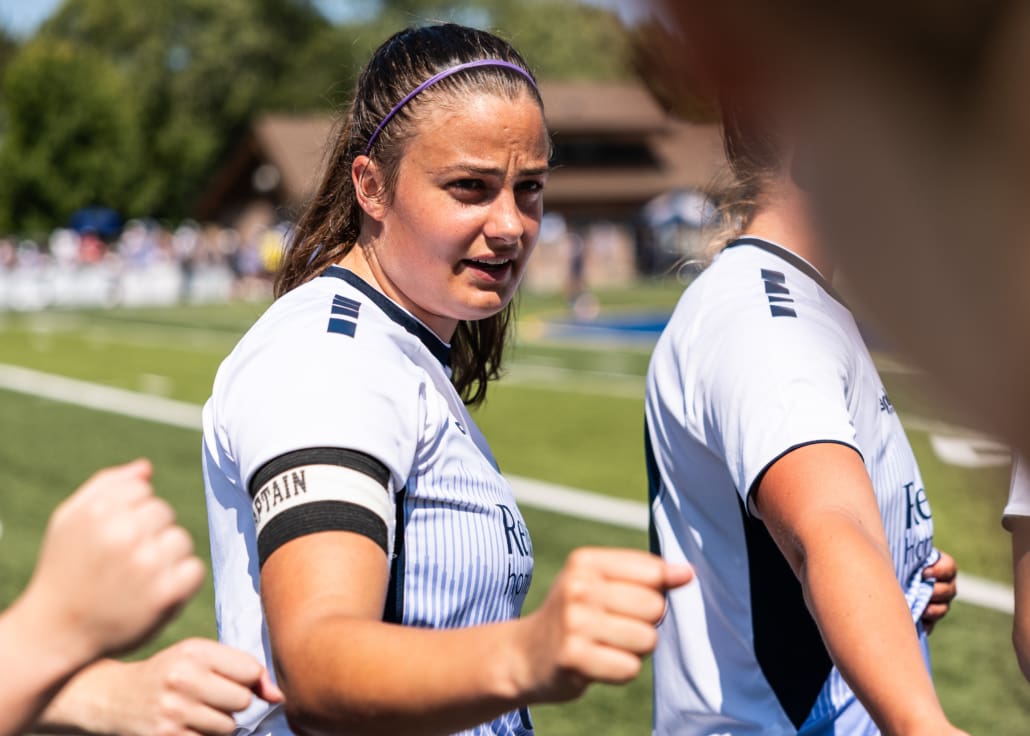 League1 Ontario soccer action between Burlington SC and Oakville SC on July 6, 2025 at Bronte Athletic Park in Oakville