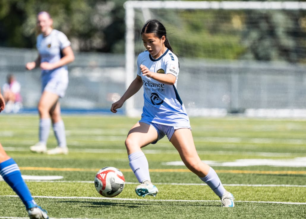 League1 Ontario soccer action between Burlington SC and Oakville SC on July 6, 2025 at Bronte Athletic Park in Oakville