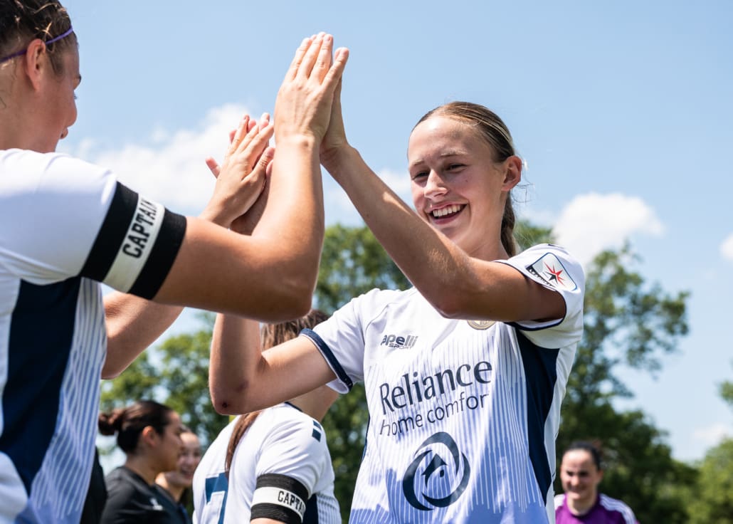 League1 Ontario soccer action between Burlington SC and Oakville SC on July 6, 2025 at Bronte Athletic Park in Oakville