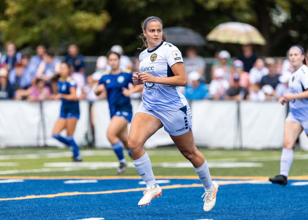 League1 Ontario soccer action between Burlington SC and Oakville SC on July 6, 2025 at Bronte Athletic Park in Oakville