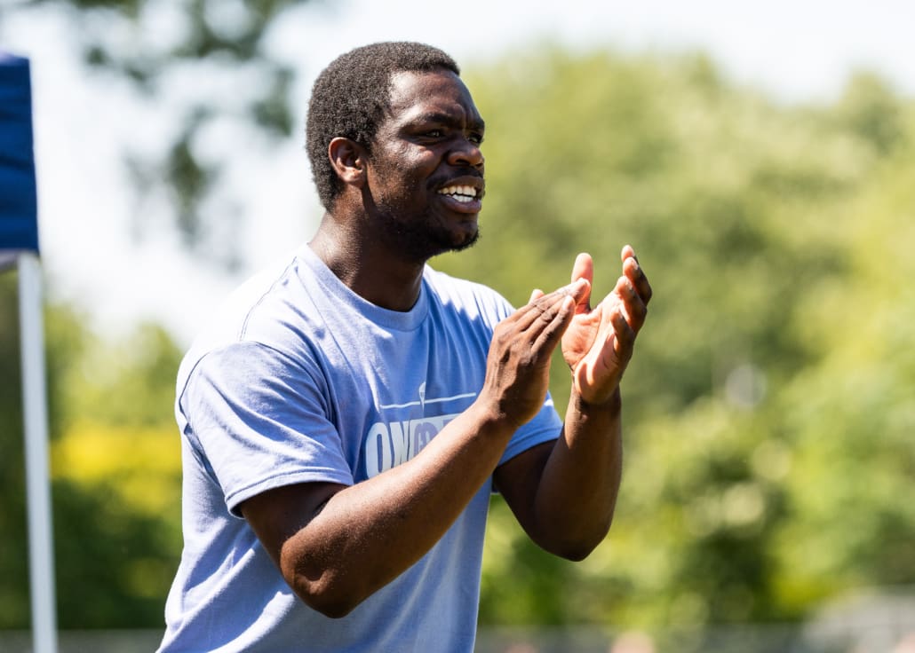 League1 Ontario soccer action between Burlington SC and Oakville SC on July 6, 2025 at Bronte Athletic Park in Oakville