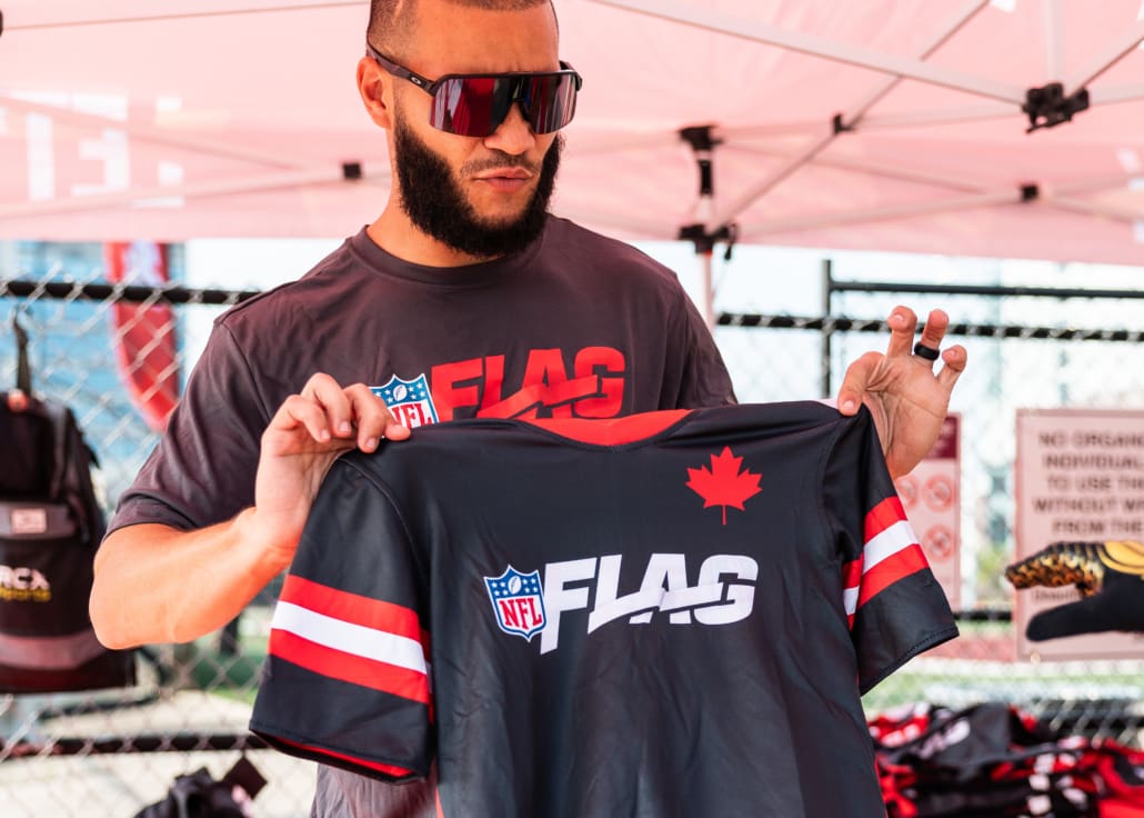 NFL Flag Regionals in flag football action on June 28, 2025 at McMaster University in Hamilton