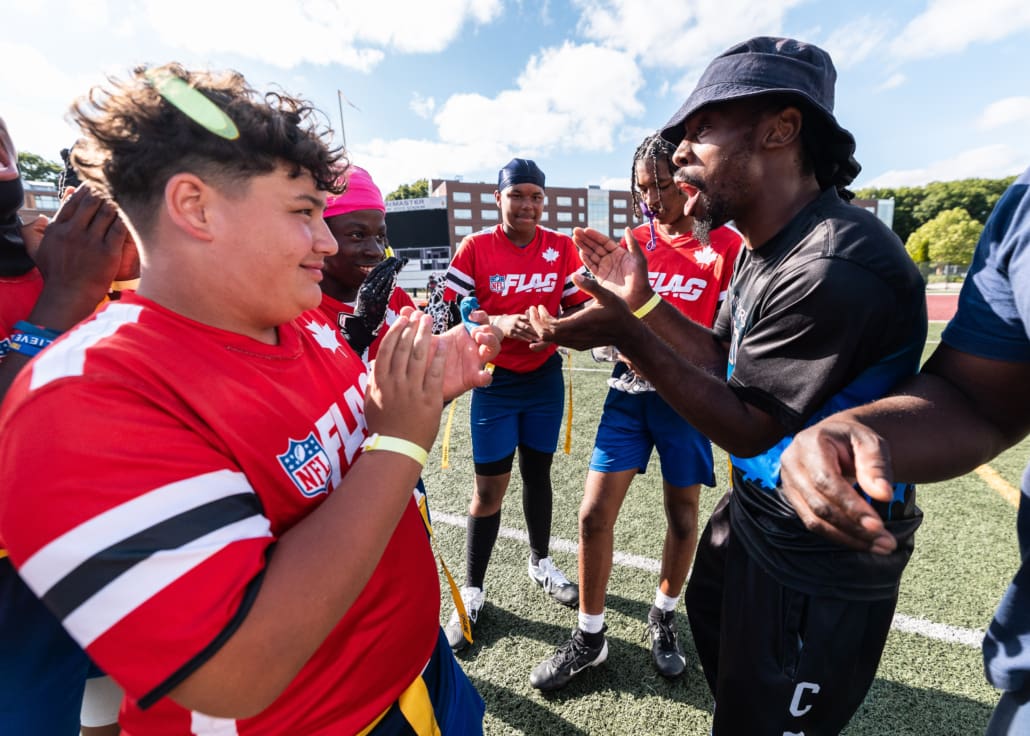 NFL Flag Regionals in flag football action on June 28, 2025 at McMaster University in Hamilton