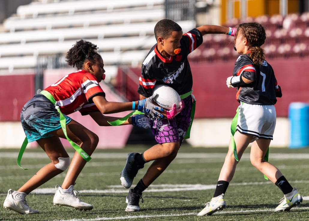 NFL Flag Regionals in flag football action on June 28, 2025 at McMaster University in Hamilton