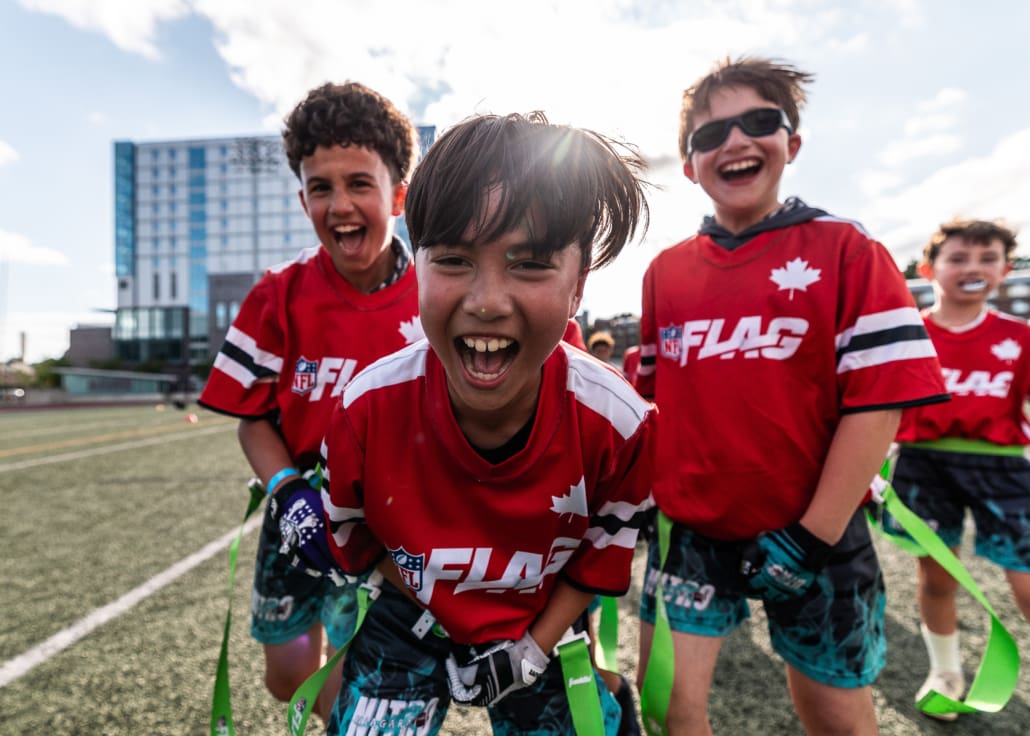 NFL Flag Regionals in flag football action on June 28, 2025 at McMaster University in Hamilton