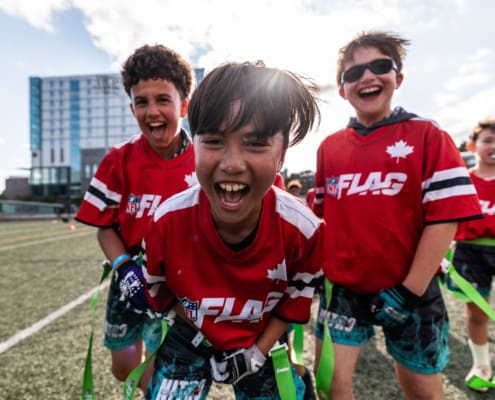 NFL Flag Regionals in flag football action on June 28, 2025 at McMaster University in Hamilton
