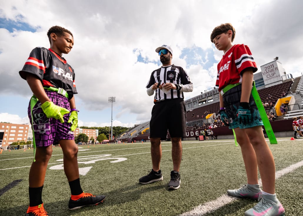 NFL Flag Regionals in flag football action on June 28, 2025 at McMaster University in Hamilton