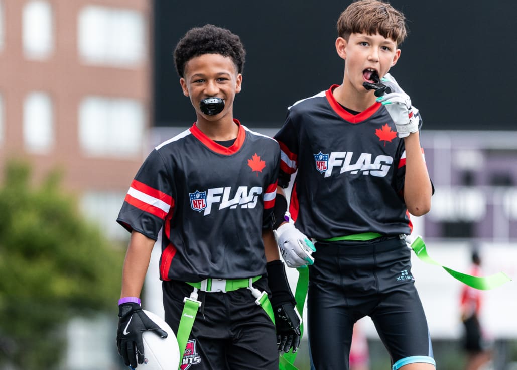 NFL Flag Regionals in flag football action on June 28, 2025 at McMaster University in Hamilton