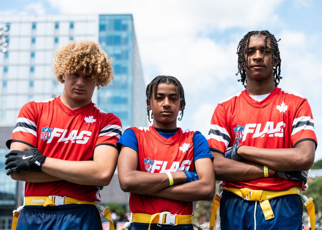NFL Flag Regionals in flag football action on June 28, 2025 at McMaster University in Hamilton
