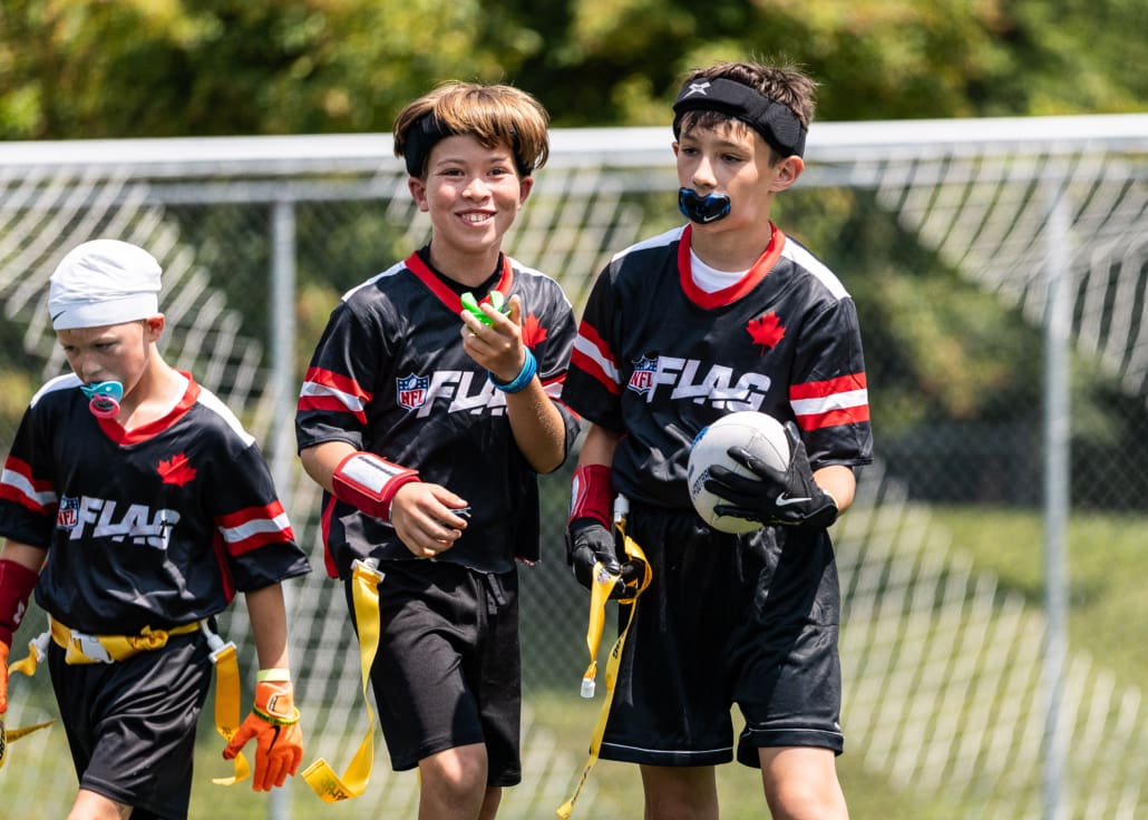 NFL Flag Regionals in flag football action on July 12, 2025 at Algonquin College in Ottawa NFL Flag Regionals in flag football action on July 12, 2025 at Algonquin College in Ottawa