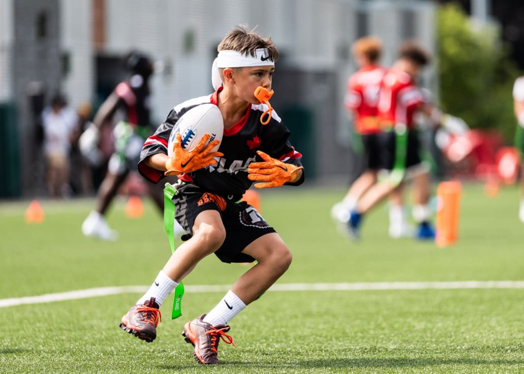 NFL Flag Regionals in flag football action on July 12, 2025 at Algonquin College in Ottawa NFL Flag Regionals in flag football action on July 12, 2025 at Algonquin College in Ottawa